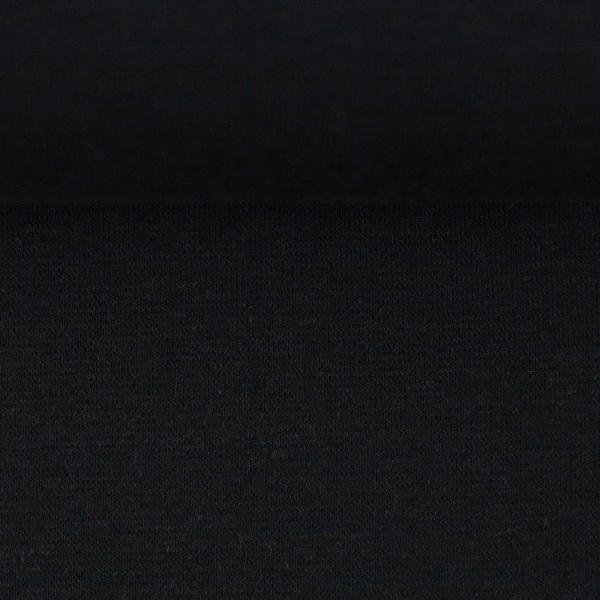 45 cm Swafing Vanessa Baumwoll Jersey Uni Schwarz 299